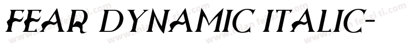 fear dynamic italic字体转换